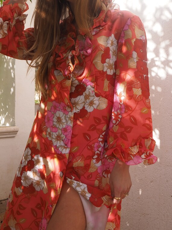 VINTAGE FLORAL DRESS // Vintage Long Floral Dress