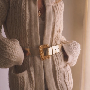 Vintage Gold Oversized Belt