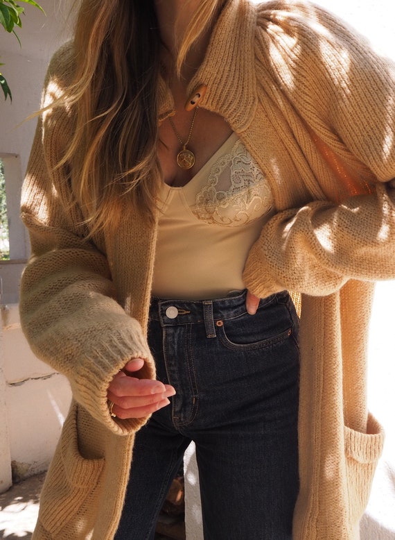 VINTAGE CARDIGAN // Vintage Cardigan // Brown 70s