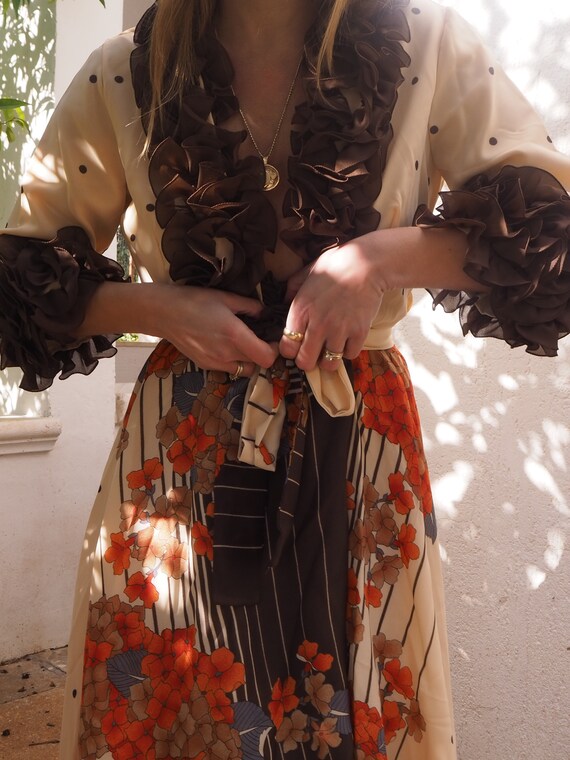 VINTAGE WRAP DRESS // Maxi Wrap Dress