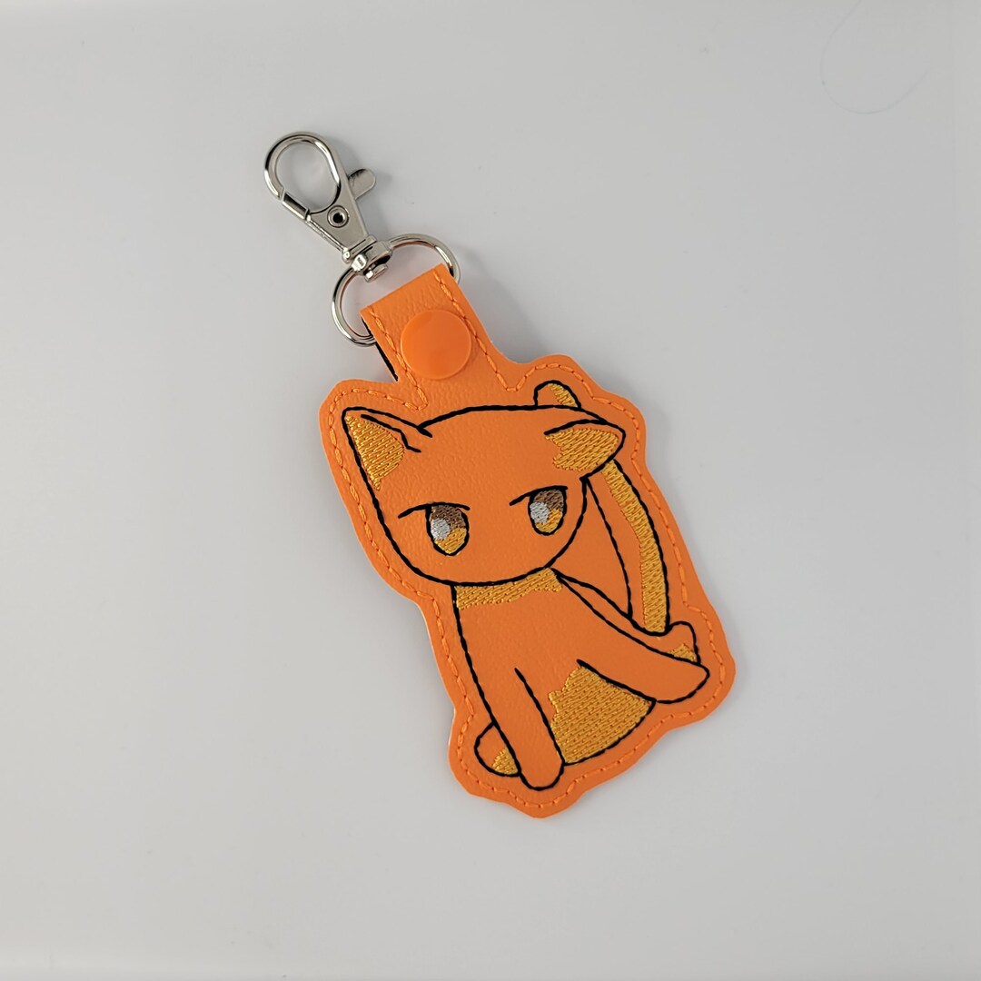 Kyo Cat Fruits Basket Keychain Embroidered Vinyl Etsy