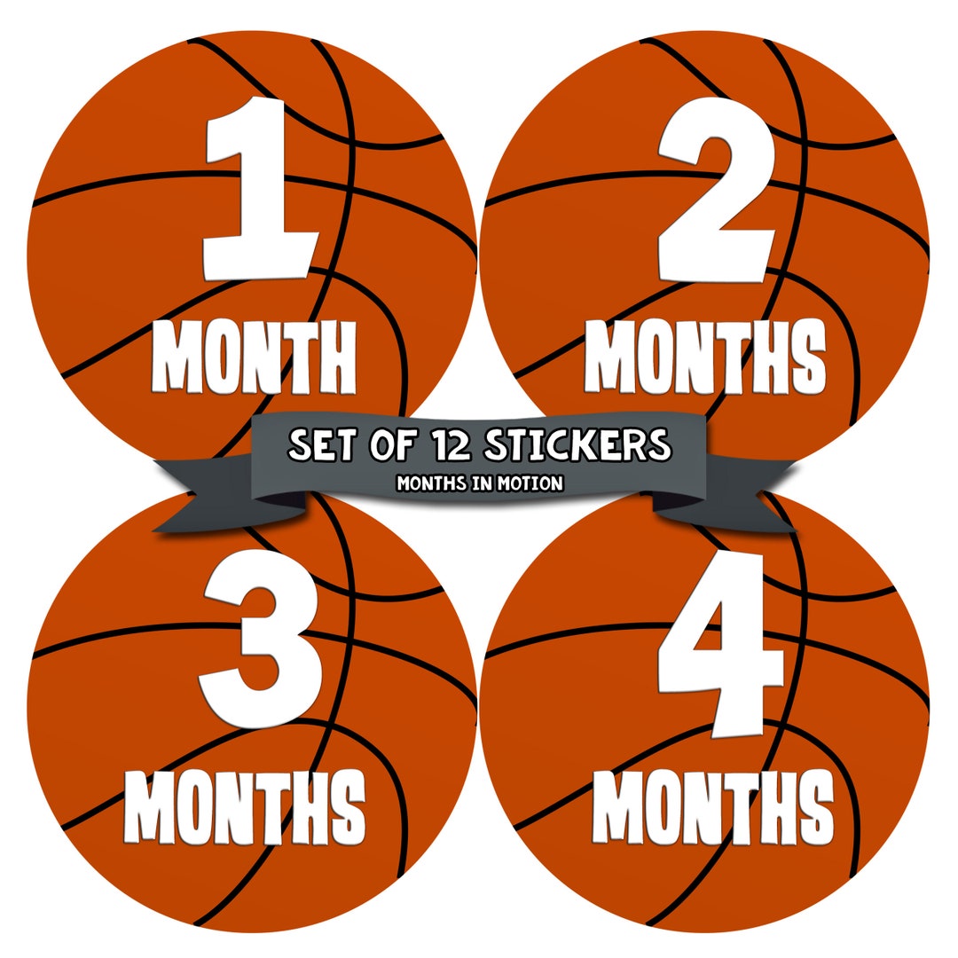 Monthly Baby Stickers Baby Boy Stickers Baby Month Milestone - Etsy