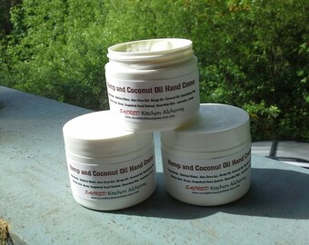 Hemp and Coconut Oil Hand Creme, Non Allergenic Hand Creme, Hemp Hand Creme, Coconut Oil Hand Creme, All Natural Hemp and Coconut Hand Creme