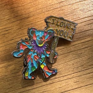 Grateful Dead Multi-Color Pin Dancing Bear