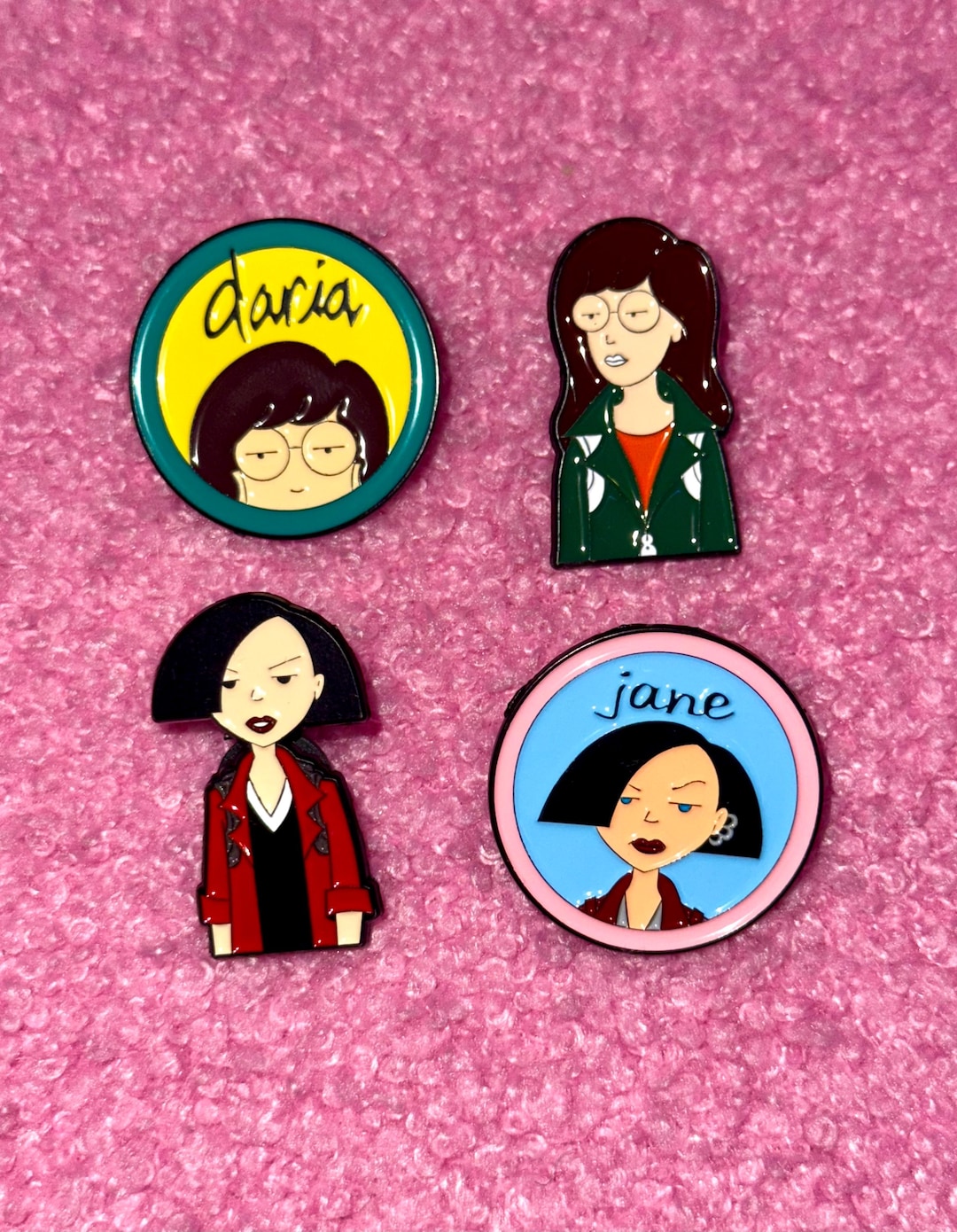 Daria Enamel Pins - Daria Morgendorffer & Jane Lane Collection - 90s ...