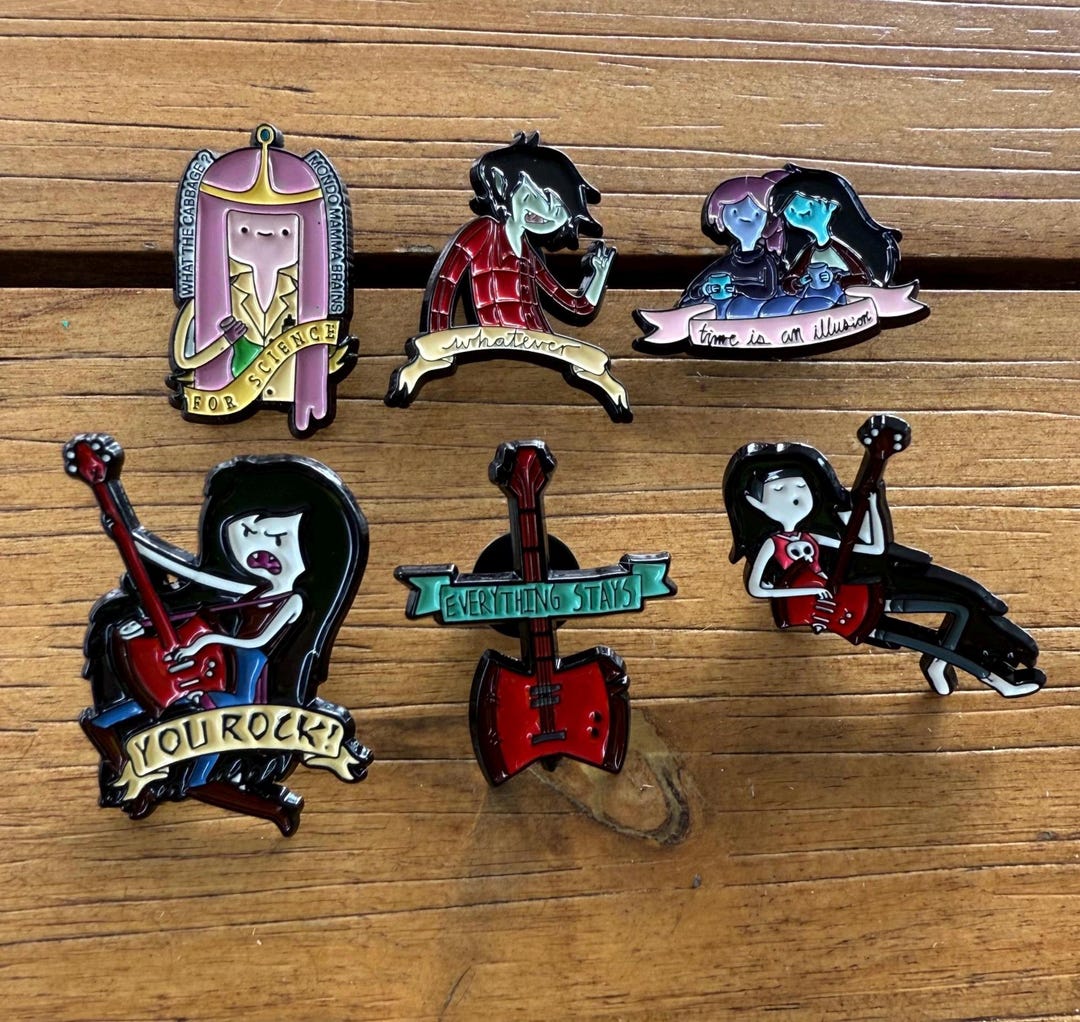 Adventure Time Enamel Pins: Collectible Art - Etsy