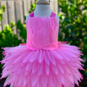Pink feather tutu store