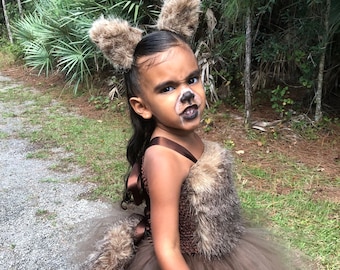 Big bad wolf costume, little red riding hood costume, three little pigs wolf costume, scary wolf costume, wolf dress, dog costume, wolf tutu