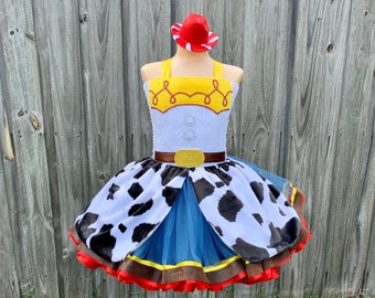 Jessie Toy story costume, jessie toy story dress, Jessie tutu, Jessie cow girl, toy story party outfit, Buzz costume, woody costume