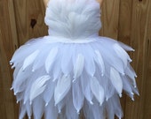 Swan costume, Swan tutu, swan dress, white feather dress, feather tutu, feather dress, all white costume, black swan costume, black swan