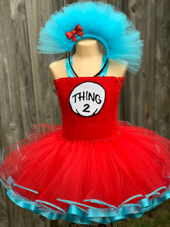 Cat in the top hat tutu dress