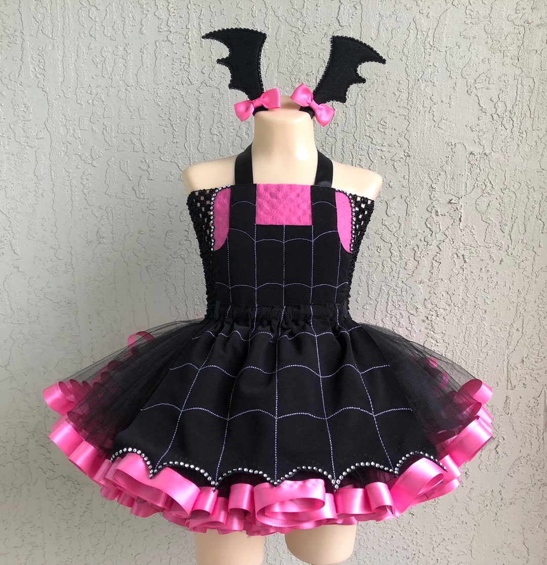 vampirina party dress vampirina tutu costume, vampirina dress, vampirina birthday outfit, halloween tutu costume, vampirina bat wing headband, tutu dress