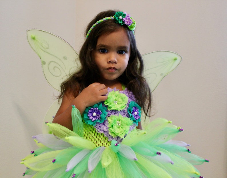 Green Fairy Dress Tinkerbell Costume Fairy Party Outfit - Etsy