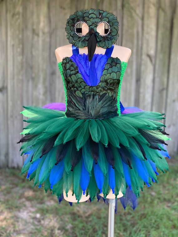 Hummingbird Costume, Bird Costume, Feather Dress, Tropical Bird