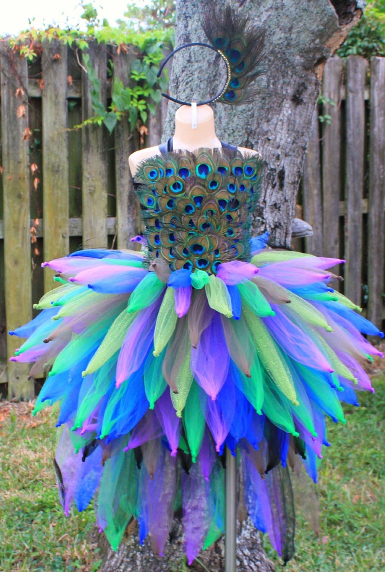 Peacock Costume Bird Costume Peacock Wings Halloween Etsy