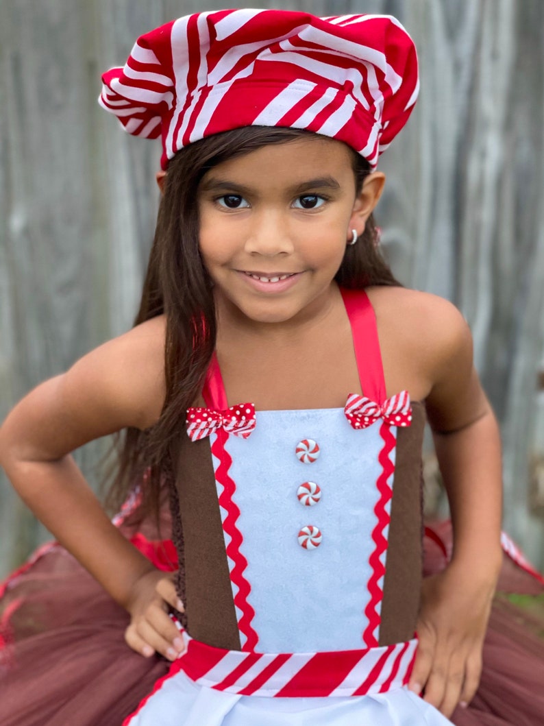 Gingerbread man costume Santa picture outfit holiday pageant outfit gingerbread tutu dress, Christmas pageant dress Christmas dress