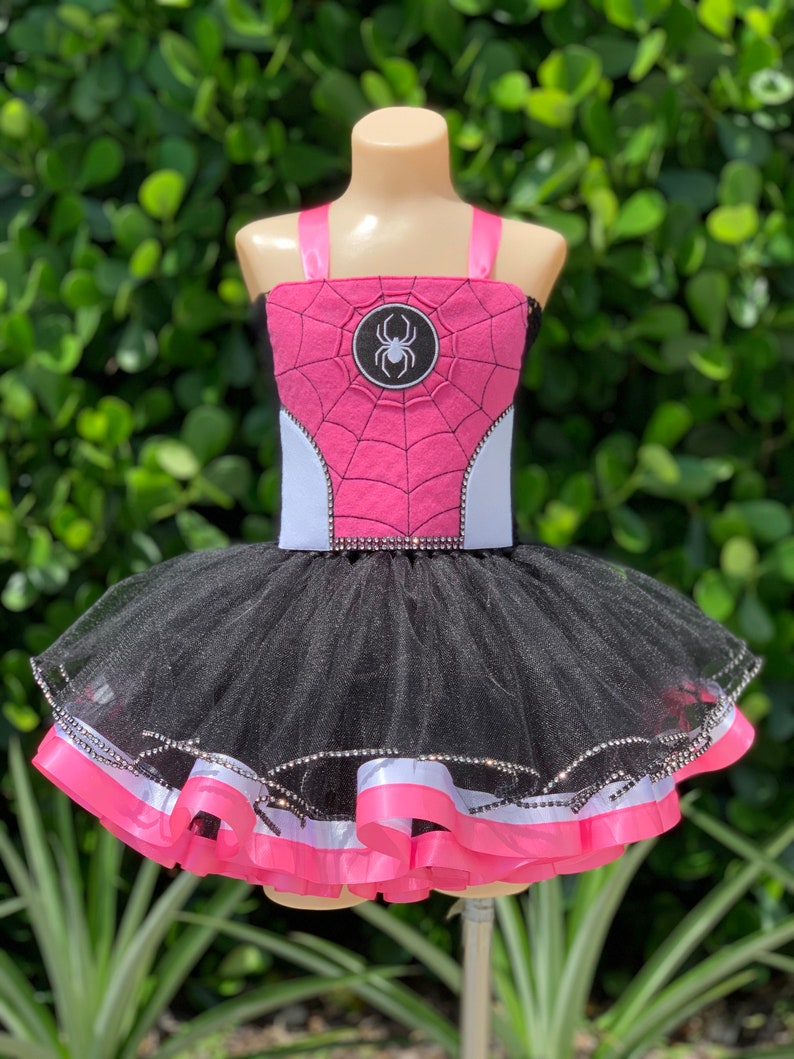 Gwen Stacy Dress Pink Spider Girl Costume Gwen Stacy Etsy
