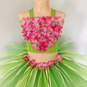 Hawaiian tutu, halloween costume,  luau costume, Hula girl costume, halloween tutu, hula costume, moana costume, Te Fiti costume