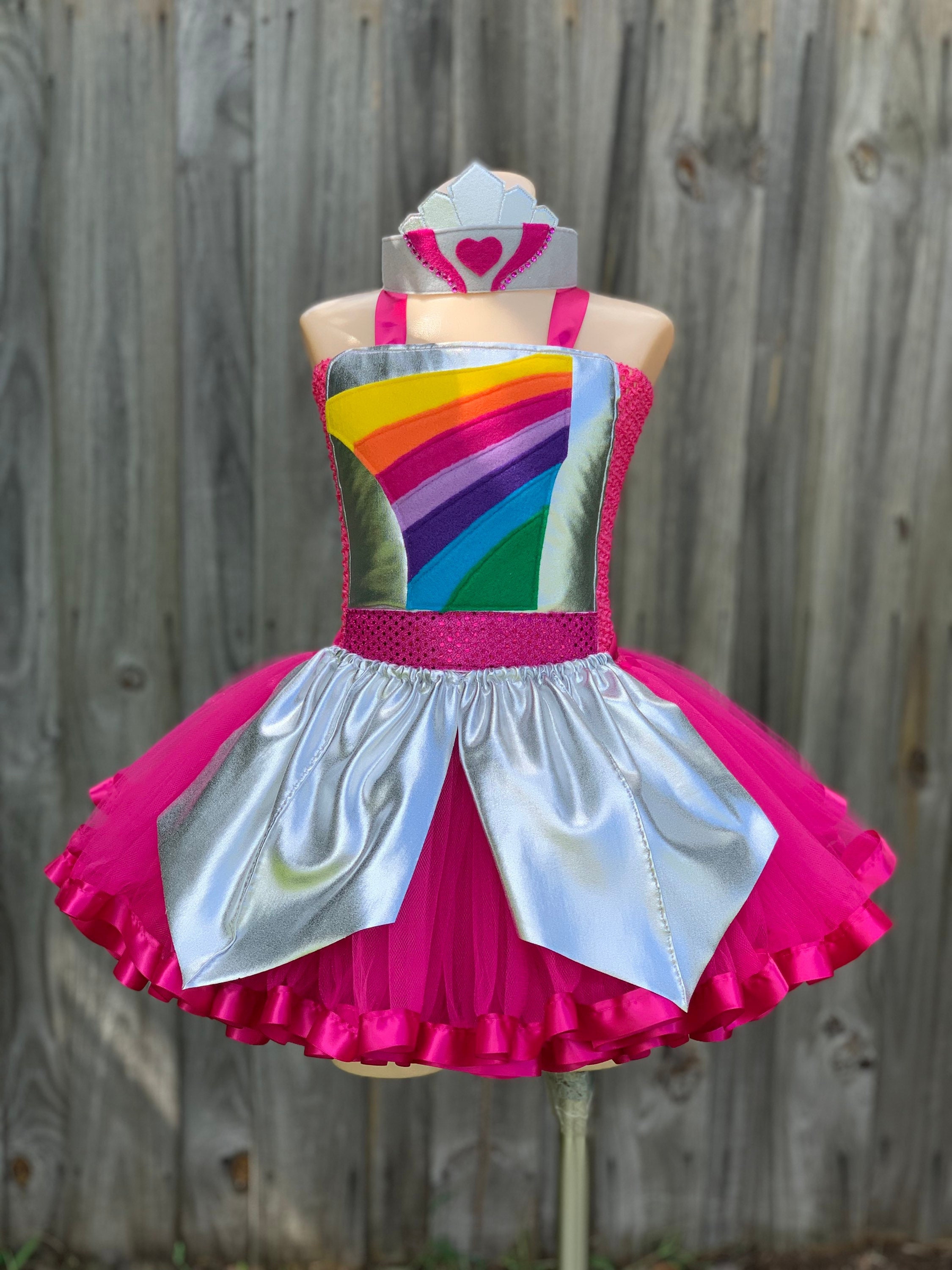 Rainbow Rangers Costume Rainbow Rangers Tutu Dress Indigo 