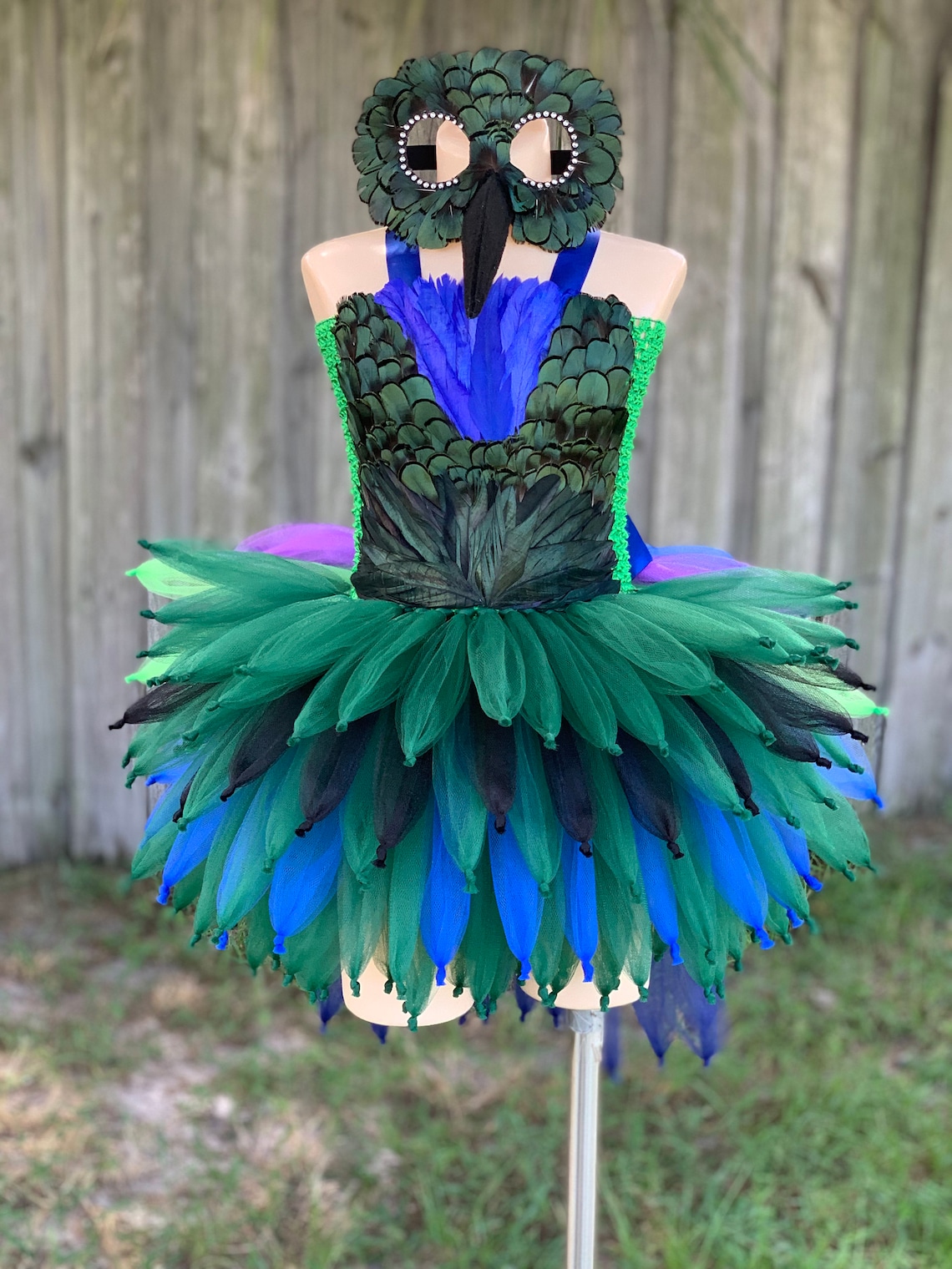 Hummingbird Costume Bird Costume Feather Dress Tropical Etsy