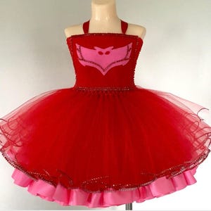 Red owl costume, owl tutu, red superhero costume, owl bird birthday outfit, owl superhero, pajama superhero, owl, cat, Gekko