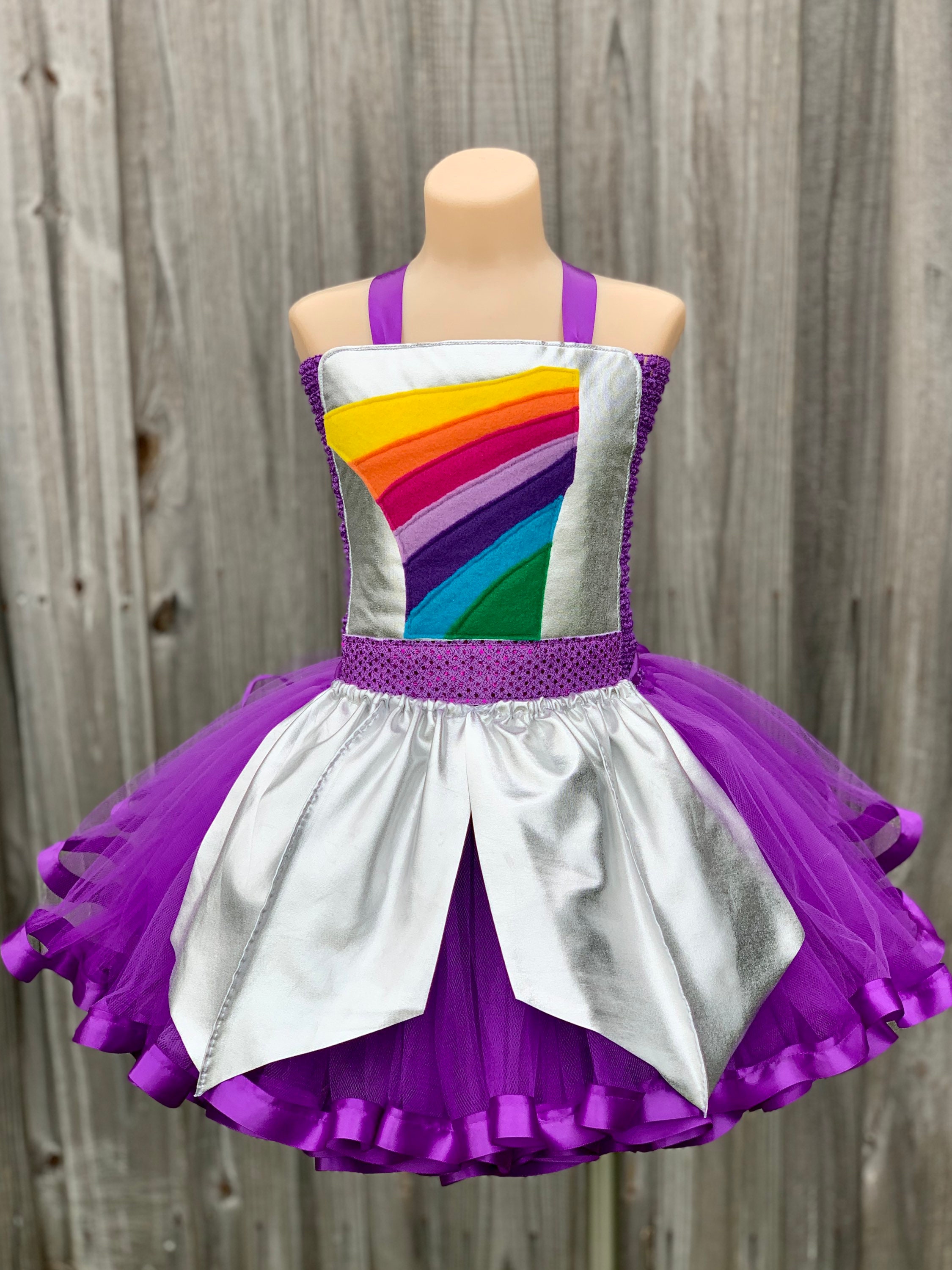 Rainbow Rangers Costume Rainbow Rangers Tutu Dress Indigo 