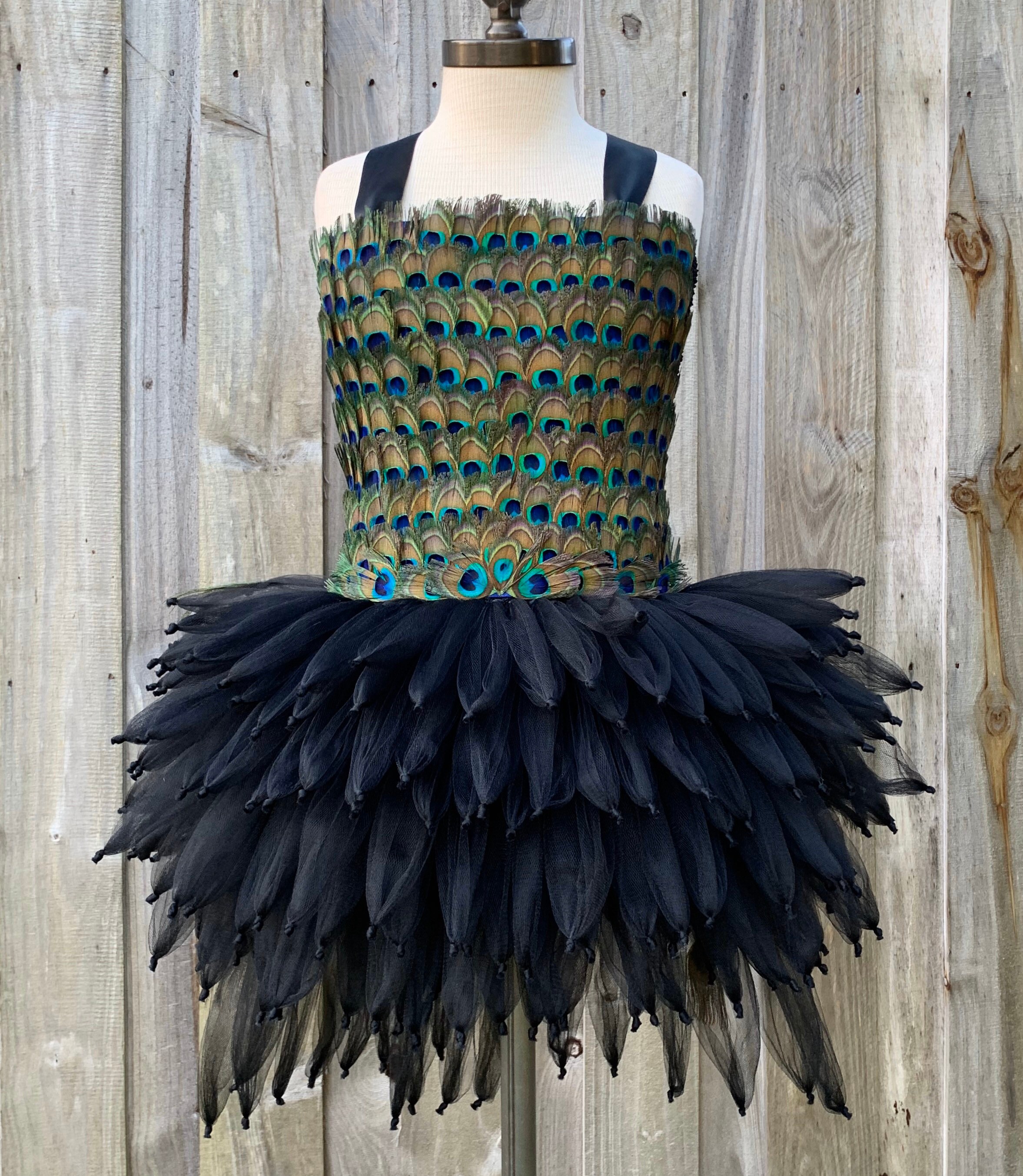 Peacock feather dress for baby hotsell