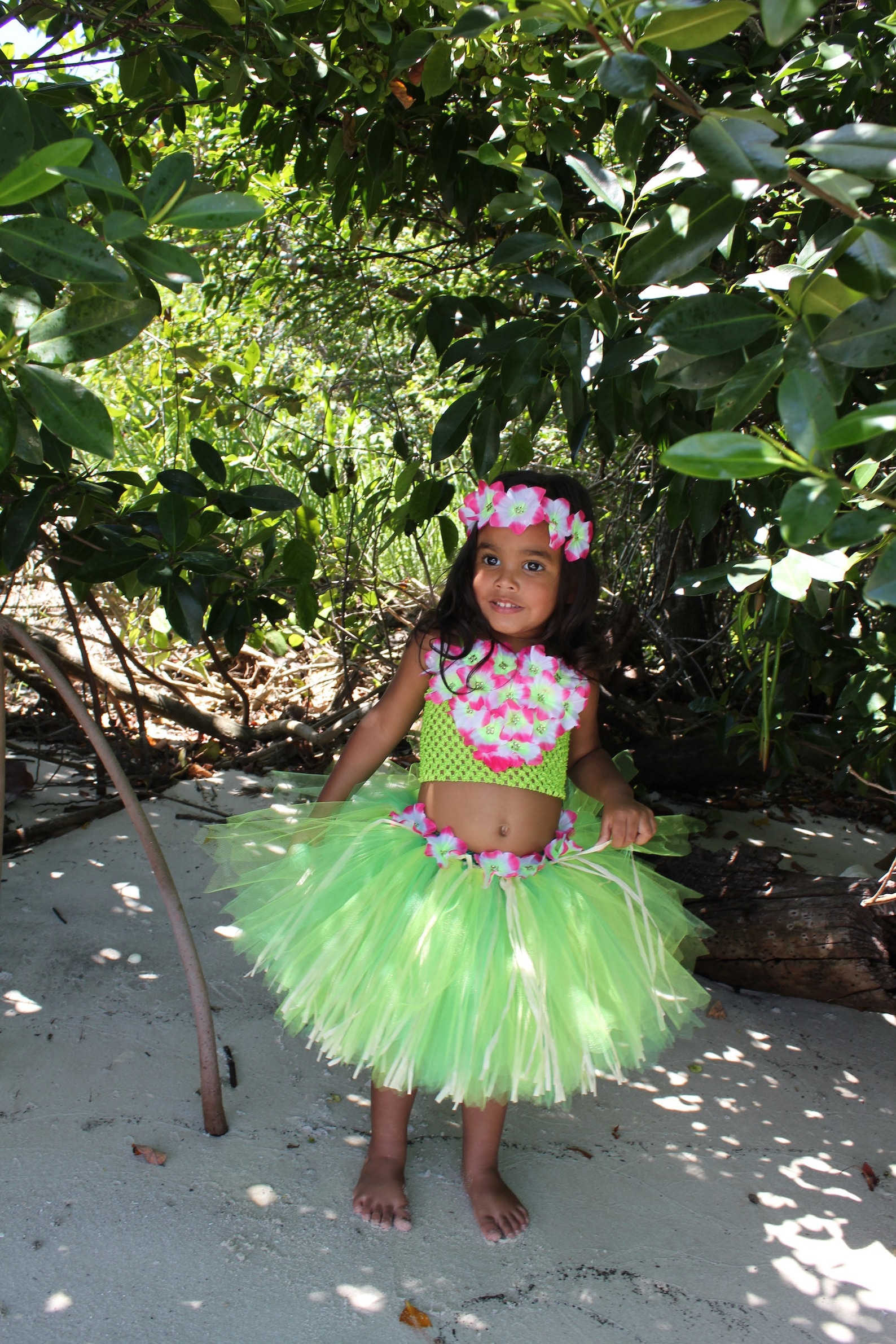 hawaiian grass skirt outfit