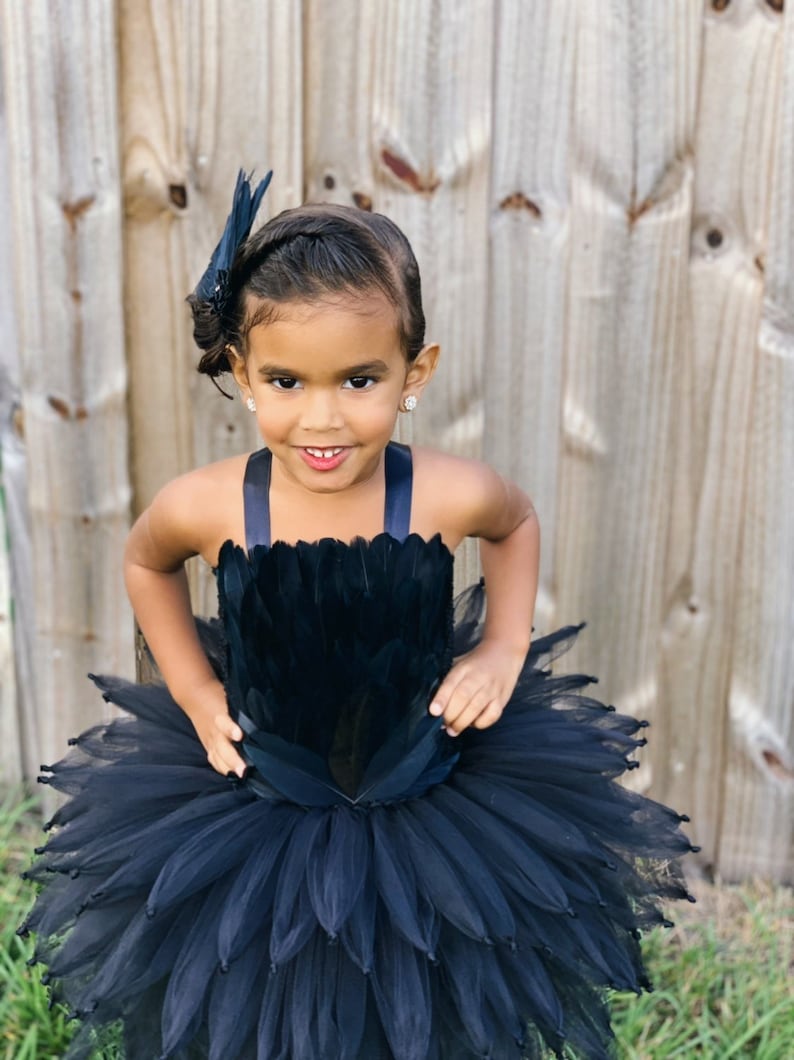 Black swan costume black bird costume black crow costume | Etsy