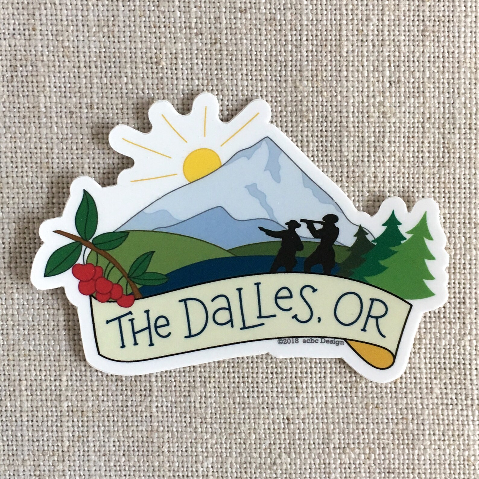 The Dalles Oregon Vinyl Sticker / Mt Hood Sticker / Cute Etsy