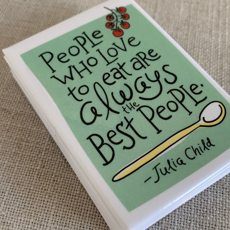People Who Love to Eat are Always the Best People Magnet / Julia Child Quote / Cool Refrigerator Magnet / Cute Kitchen Gift / Gift for Her image 4