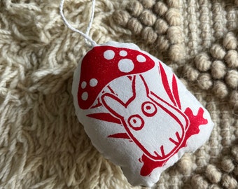 Made To Order White Totoro Mushroom Christmas Ornament