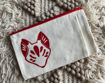 Made To Order Kitsune Zipper Pouch