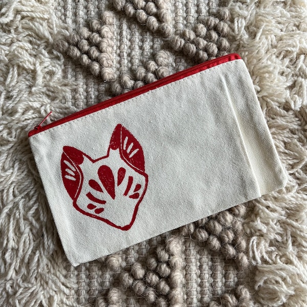 Made To Order Kitsune Zipper Pouch