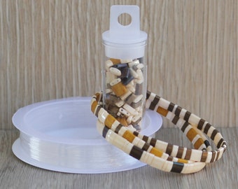 Kit para hacer pulseras de cuentas Tila - Crea 3 pulseras - Estilo bohemio