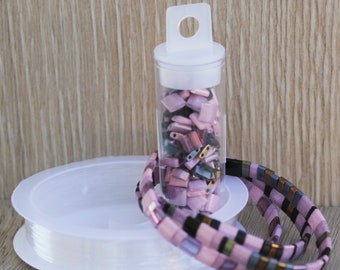 Kit para hacer pulseras de cuentas Tila - Crea 3 pulseras - Hechizo de amor
