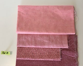 Pink #2 Quilting Cotton Fabric Scrap Destash Remnant Face Mask