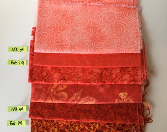 Red #3 Quilting Cotton Fabric Scrap Destash Remnant Face Mask