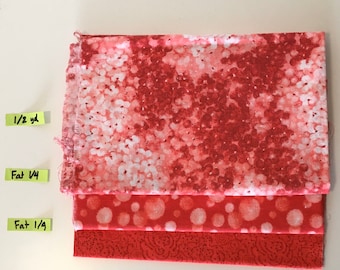 Red #1 Quilting Cotton Fabric Scrap Destash Remnant Face Mask