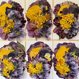 50 pcs 'Daydream' *EDIBLE* pressed flowers & herbs - Chemical FREE, garden grown, hand pressed for baking/decorating