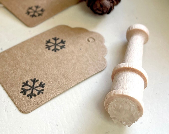 Snowflake Tiny Rubber Stamp - Snowflake Stamp - Snowflakes - Snow - Frost Stamp - Clear Rubber Stamp - Stamp Store - Photopolymer Stamp