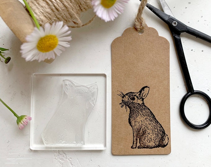 Rabbit Rubber Stamp