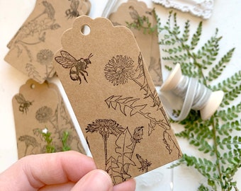 Dandelion Rubber Stamp - Dandelion Wild Flower - Wild Flower Rubber Stamp - Little Stamp Store - Stamp it - Stamping - Clear Stamps