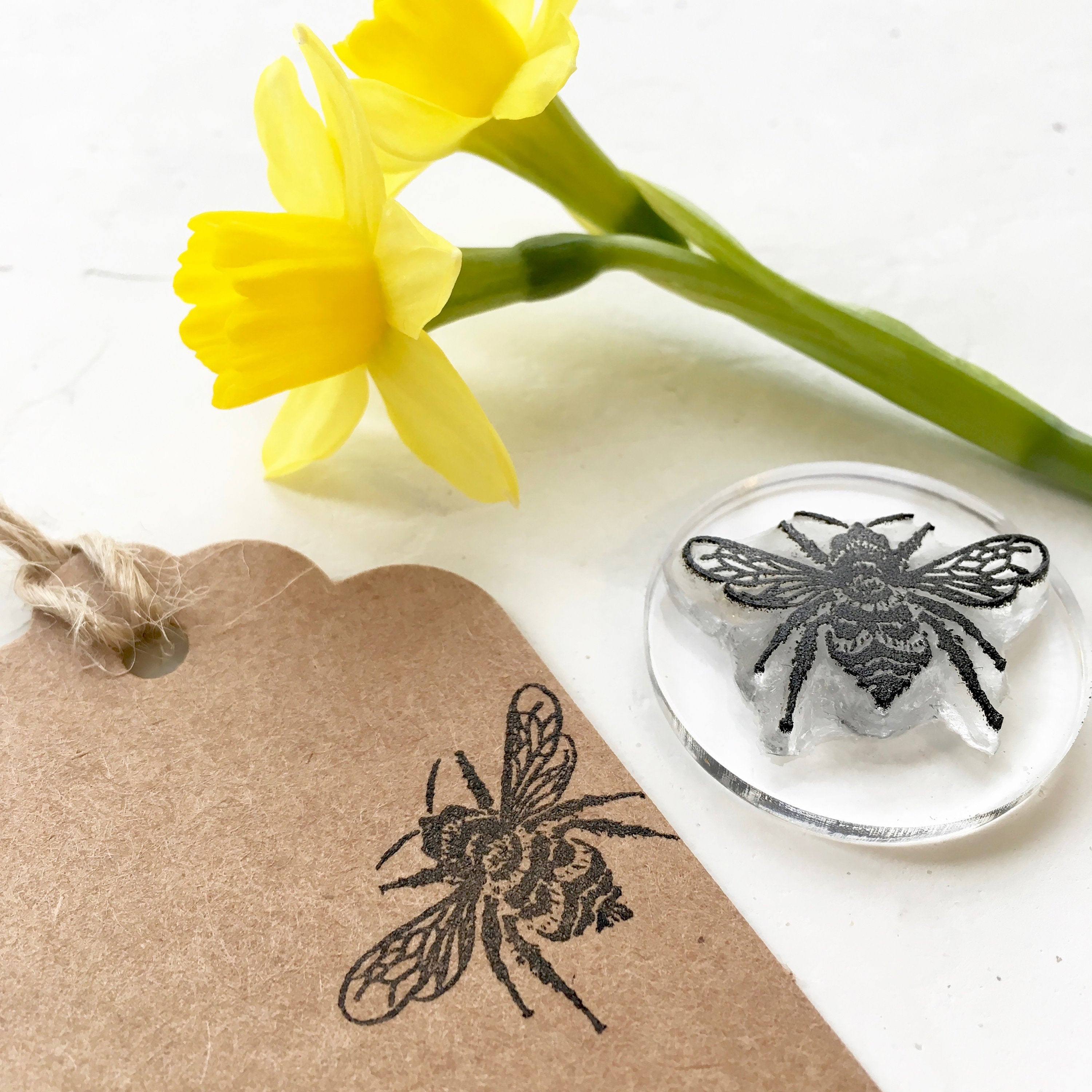 Bumble Bee Rubber Stamp Bumblebee Stamp Honeybee Bumble | Etsy Australia