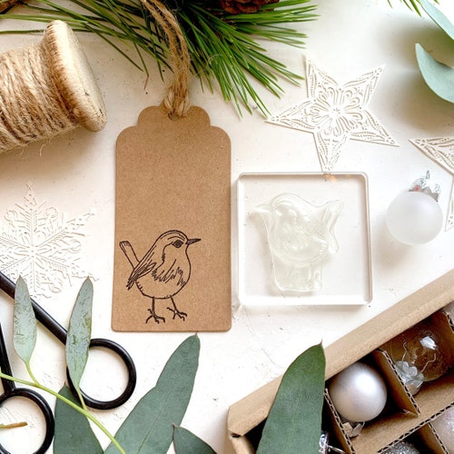 Robin Clear Rubber Stamp - Robin Stamp - Robin - Bird Stamp - Clear Rubber Stamp - Stamps - Robin Red Breast - StampingLittle Stamp Store