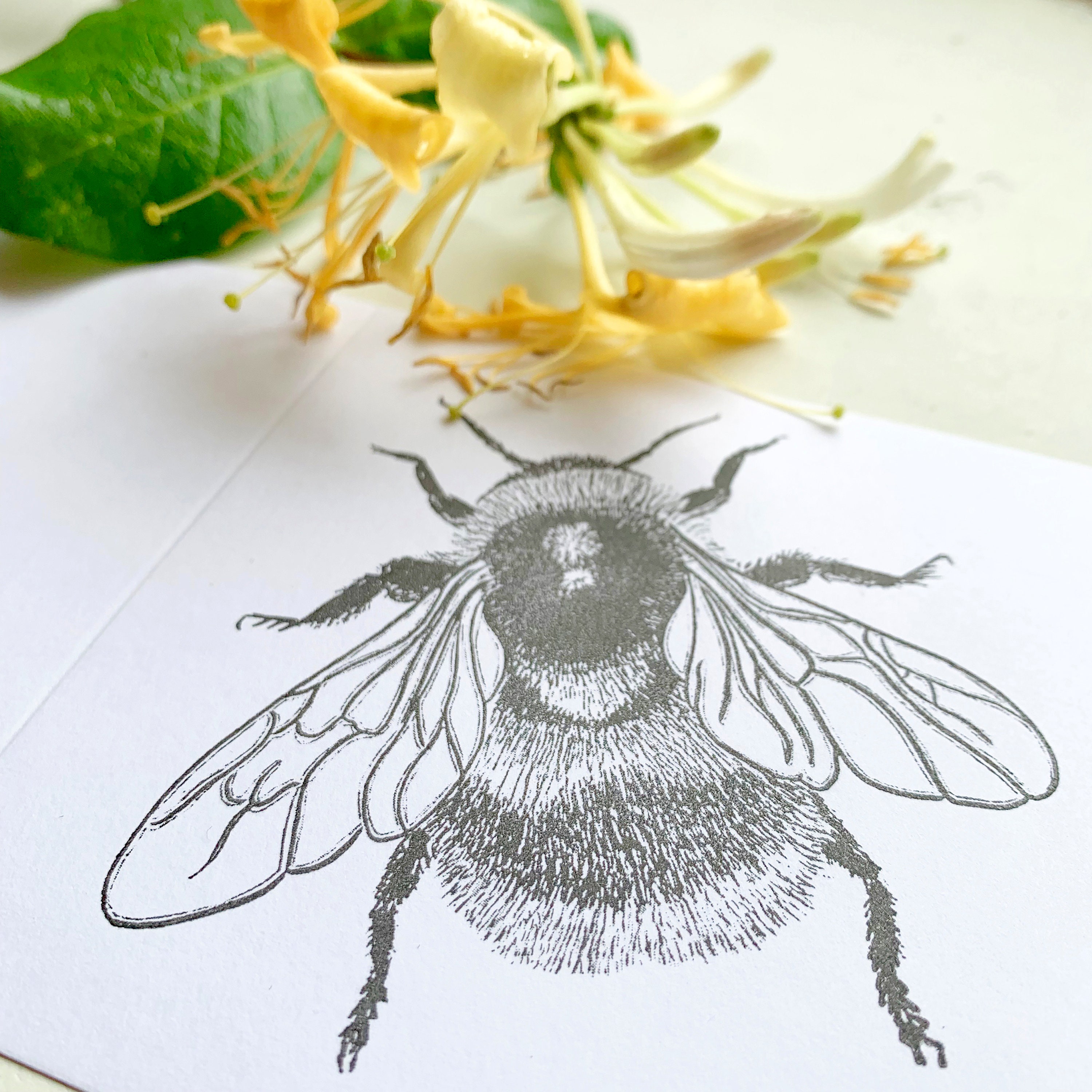 Bumble Bee Rubber Stamp