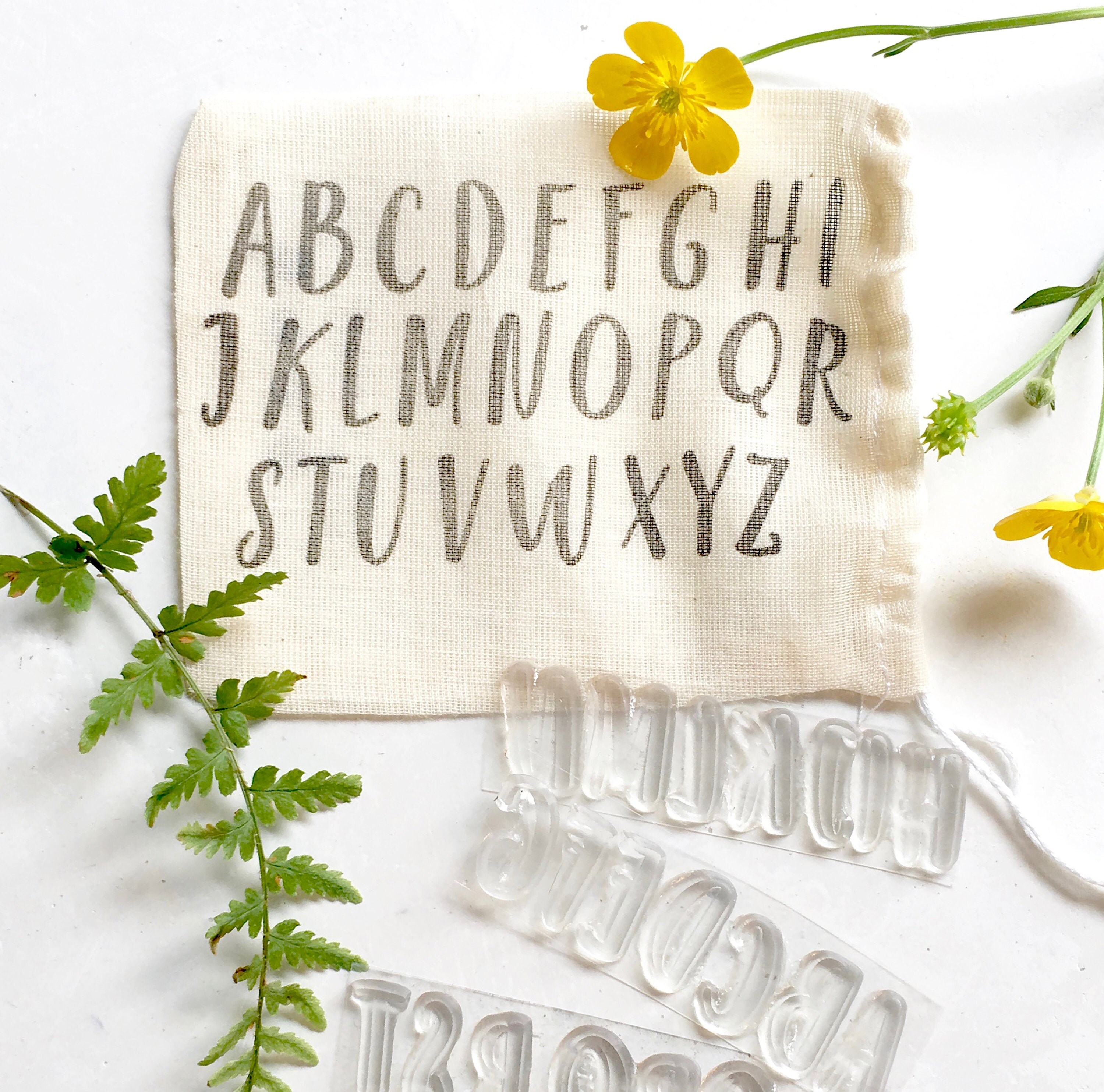 Alphabet Rubber Stamps
