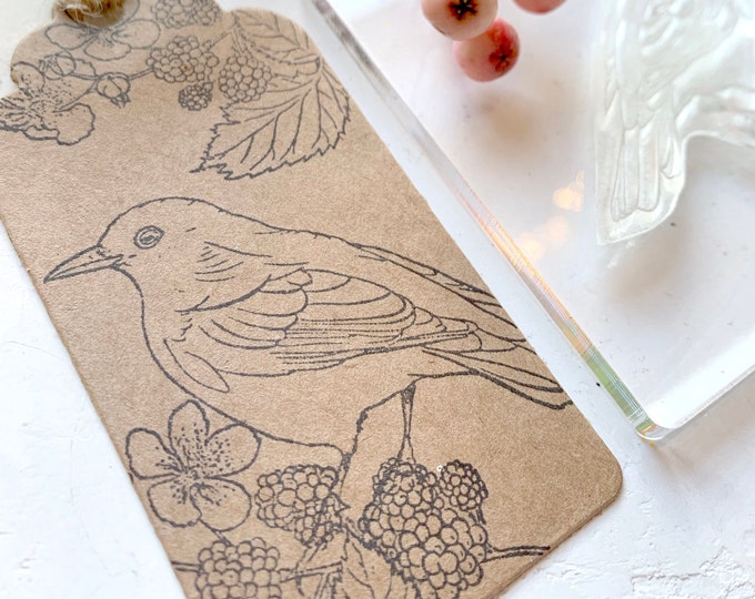 Blackbird Rubber Stamp