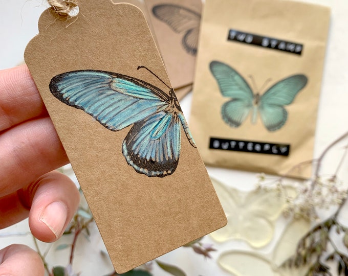 Butterfly rubber stamp