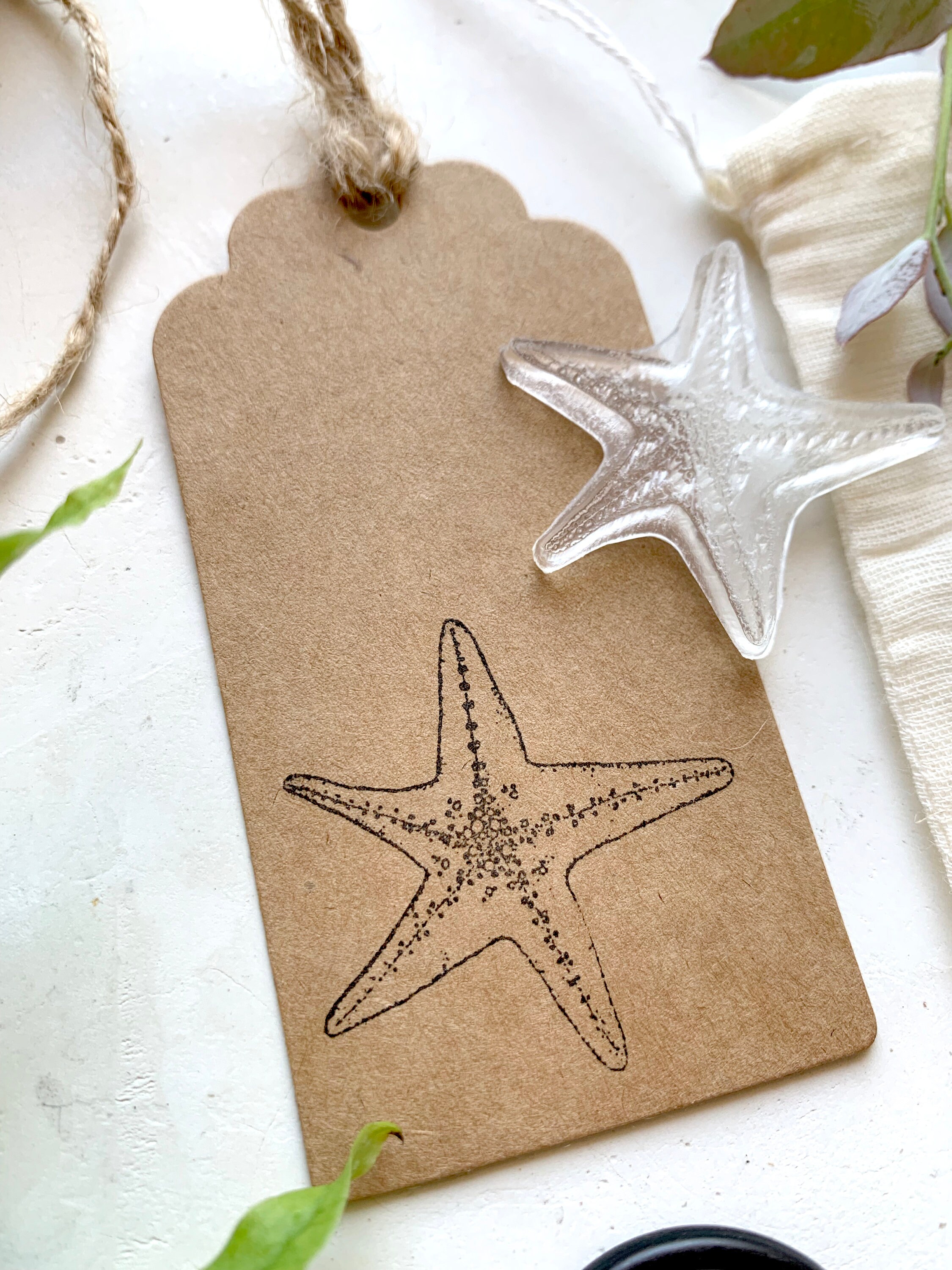 Starfish Rubber Stamp